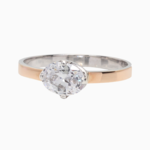 серебряное кольцо с цирконом  57208268
